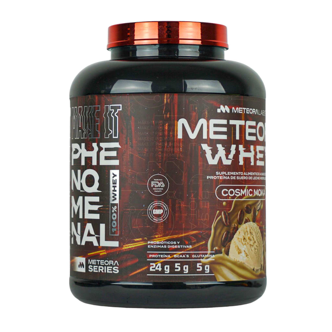 Meteora Whey | 100% Proteína de suero de leche hidrolizada | Moka | 5 Lbs