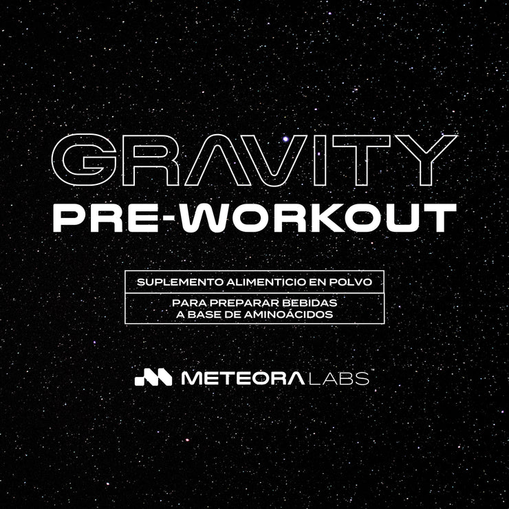 METEORA LABS | Gravity Pre-Workout 🔥 | Energía y Fuerza | Beta-Alanina, Creatina, Citrulina | 60 Porciones | 🍓🍒 Sabor Frutos Rojos